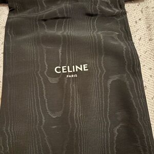 Celine Black Logo Dust Bag 12L x 14 H
